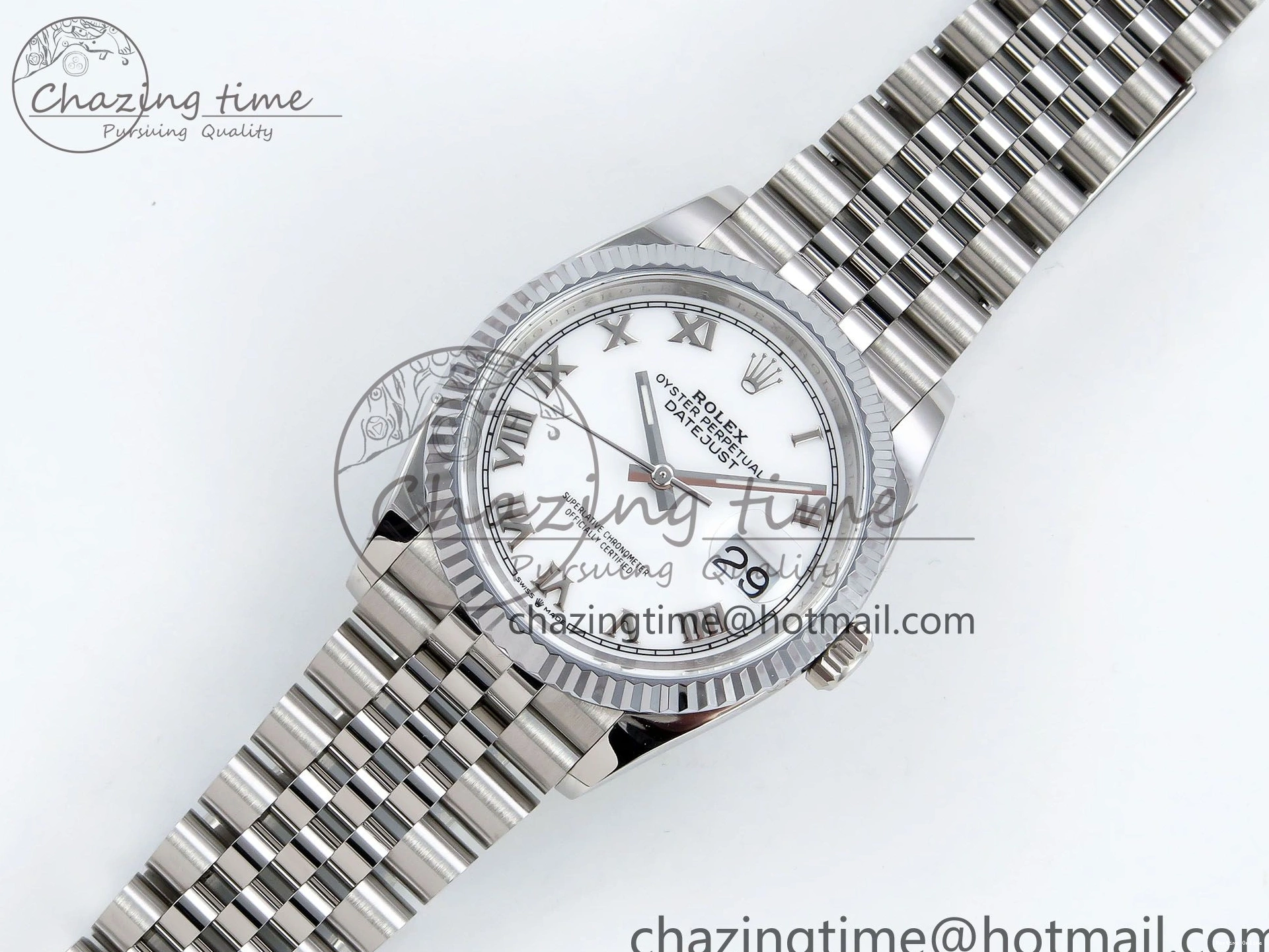 0524 Classic Datejust 36mm 126234 904L Steel HGF 1:1 Best Edition White Dial Roman Number Markers on SS Bracelet VR 1484